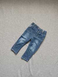 Spodnie chłopięce jeansy przetarcia przeszycia George 86