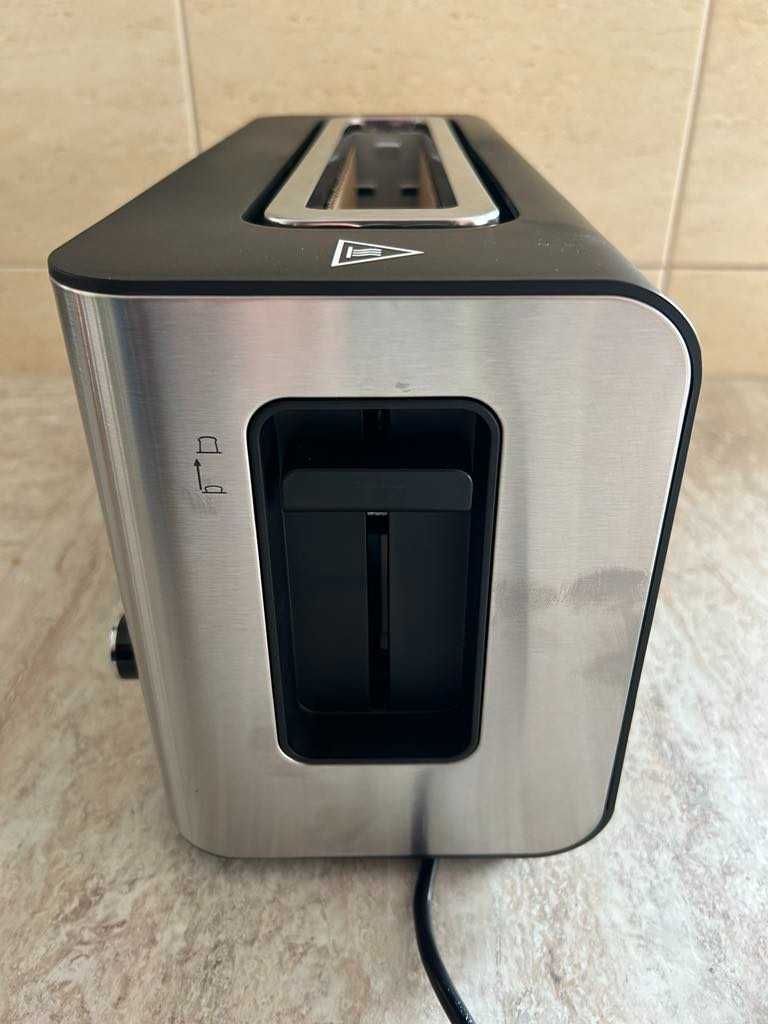 Toster paris rhône 2-szczelinowy z okienkiem inox 1000w