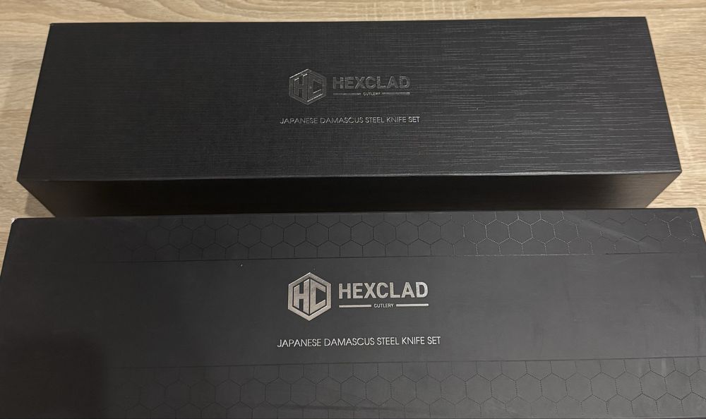Новий, оригінальний набір ножів Hexclad з японської дамаської сталі.