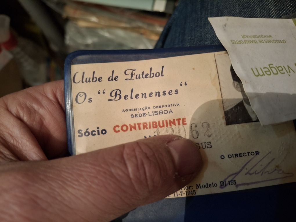 Cartão sócio  os Belenenaes ano 1957