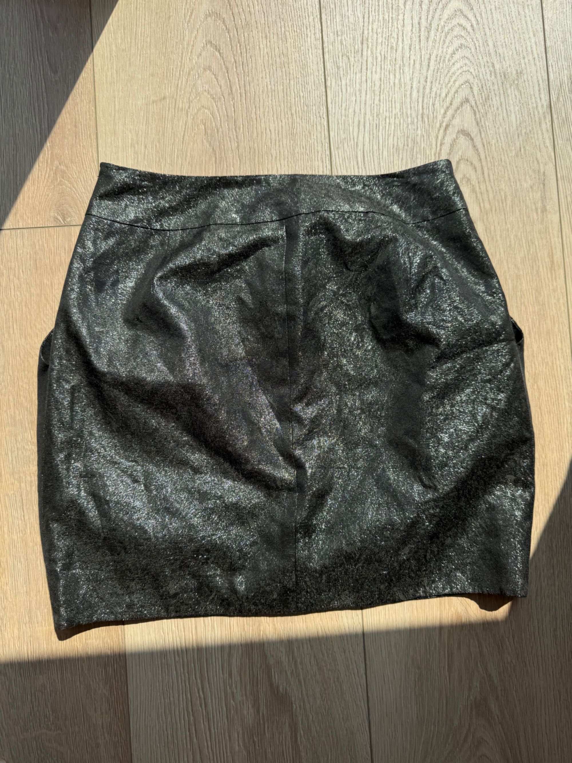 Spódnica Karen Millen rozmiar 36 srebrna mini