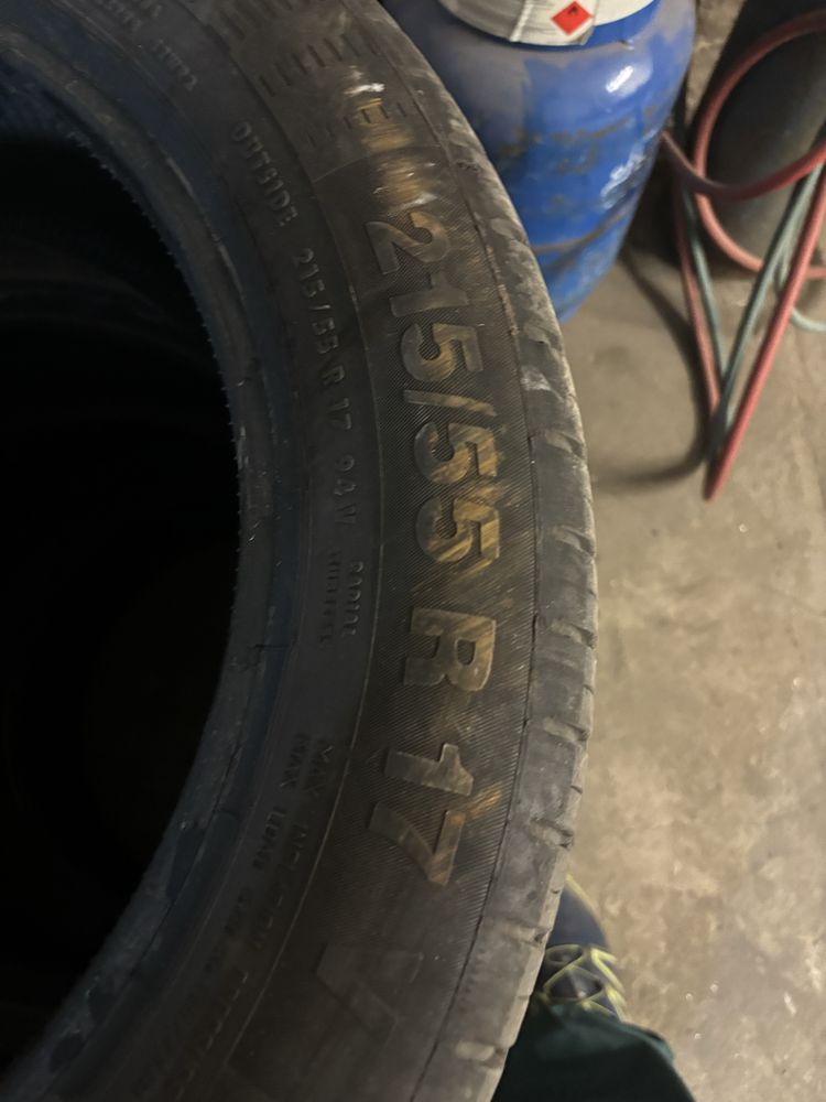 Opony letnie Continental 215/55 R17 używane