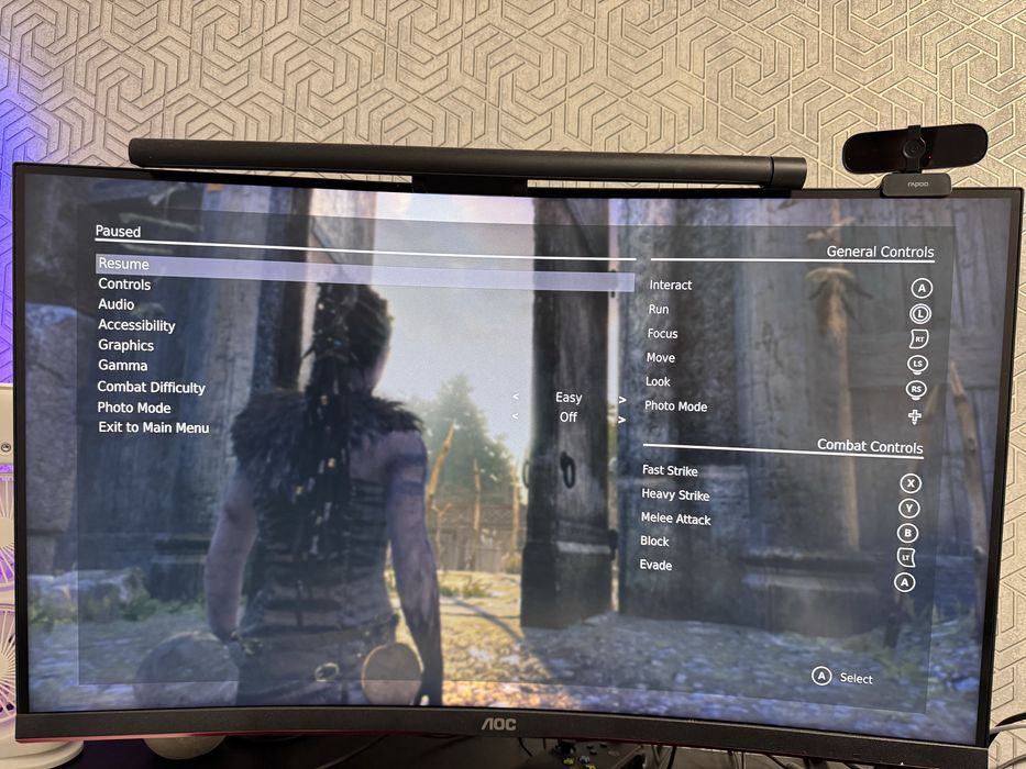 Монітор ігровий АОС 31.5 165 hz curved сq32g2se/bk