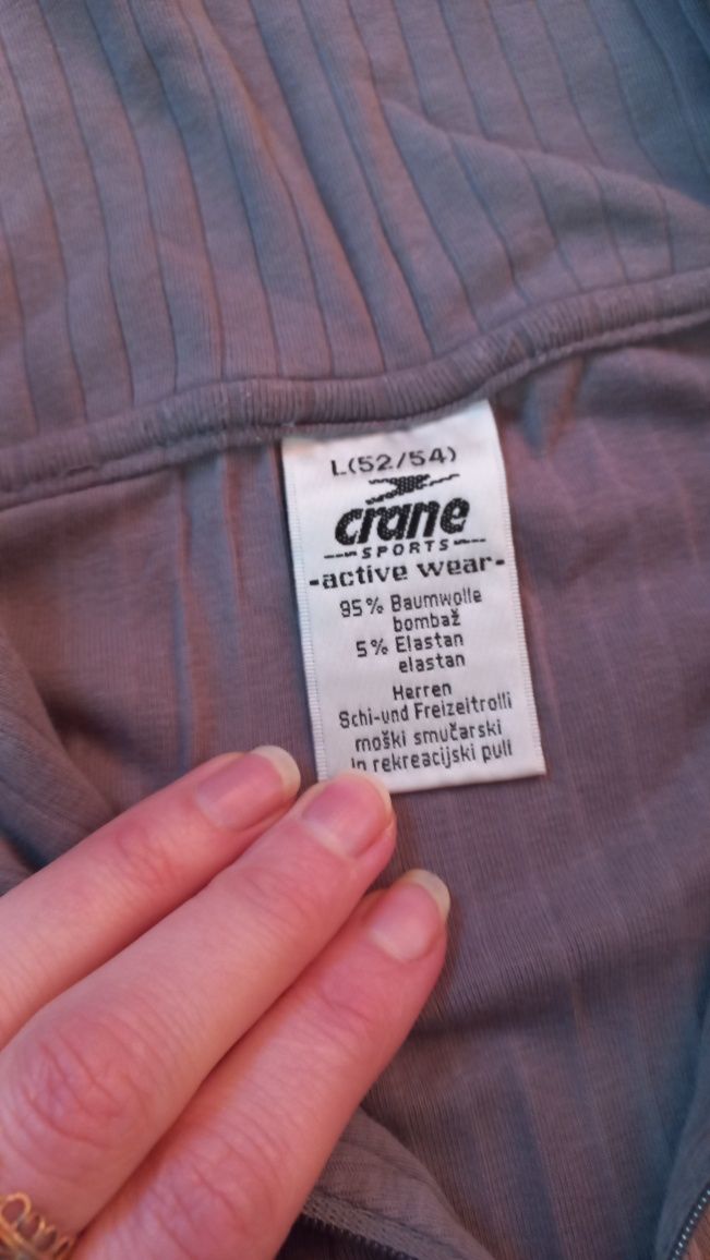 Термокофта, спортивная кофта  L/XL ,Crane ,95%хлопок