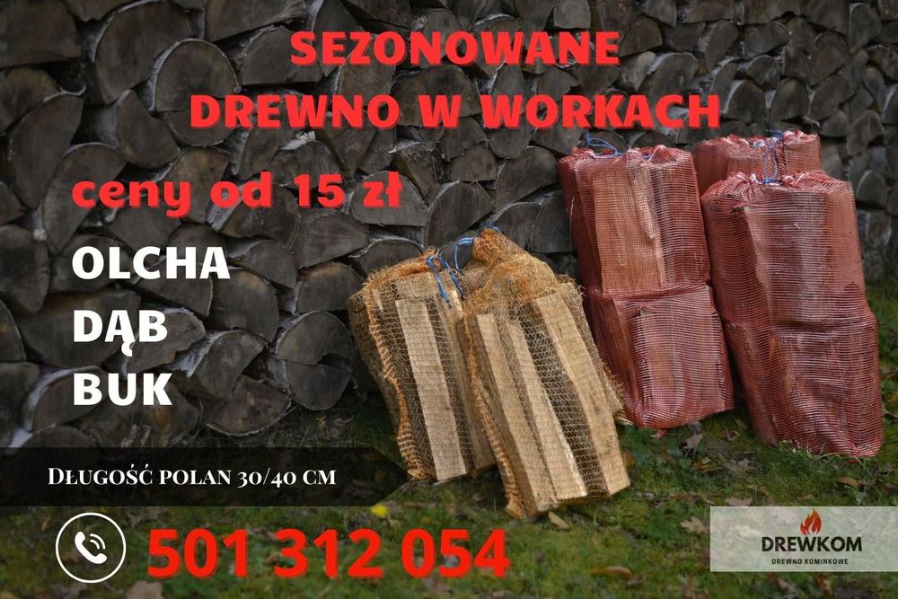 Drewkom Drewno Kominkowe Sezonowane Dowóz Gratis