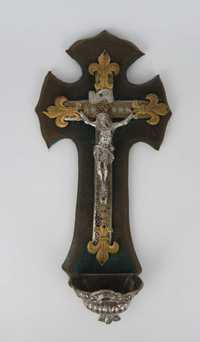 Pia de Agua Benta com Crucifixo Séc. XIX