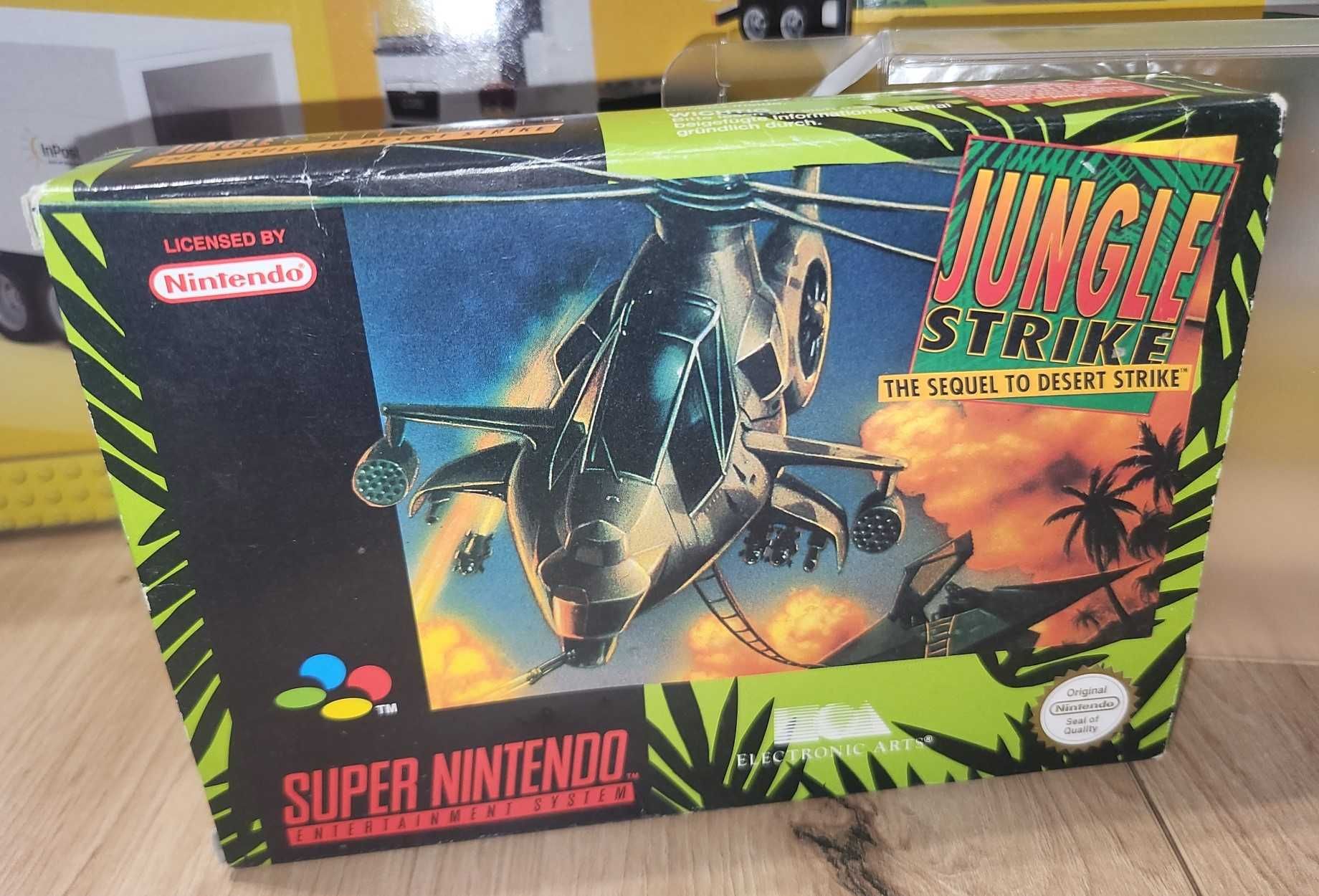 Gra Jungle Strike - NINTENDO SNES - BDB- stan CIB Komplet +Protektor