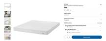 materac IKEA ABYGDA 140x200 jak nowy