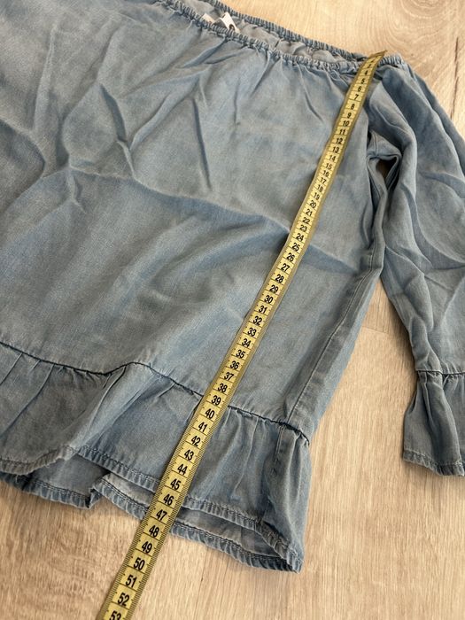 Niebieska bluzka hiszpanka S 36 Sinsay