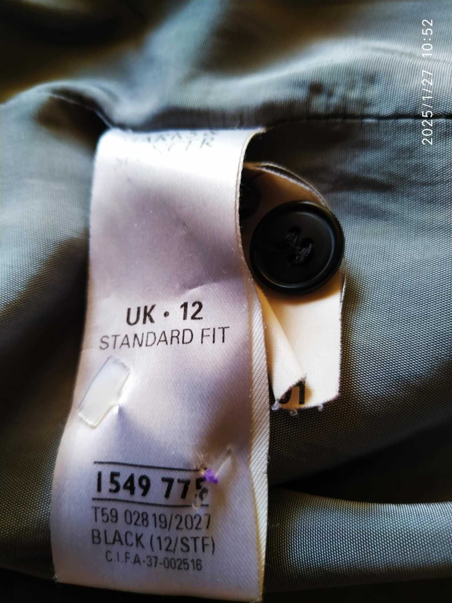 Czarna marynarka żakiet Marks&Spencer 12 40 L