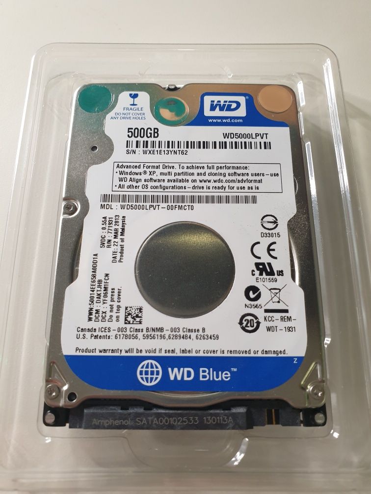 Disco WD de 500GB como novo