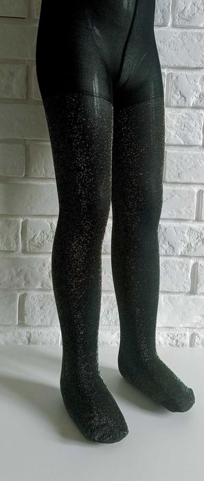 Rajstopy mikrofibra YO z przędzą metalizowaną 140-146cm