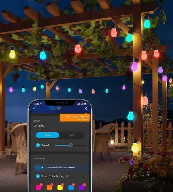 Govee H7021 RGBIC Girlanda świetlna 30m APP aplikacja Wifi