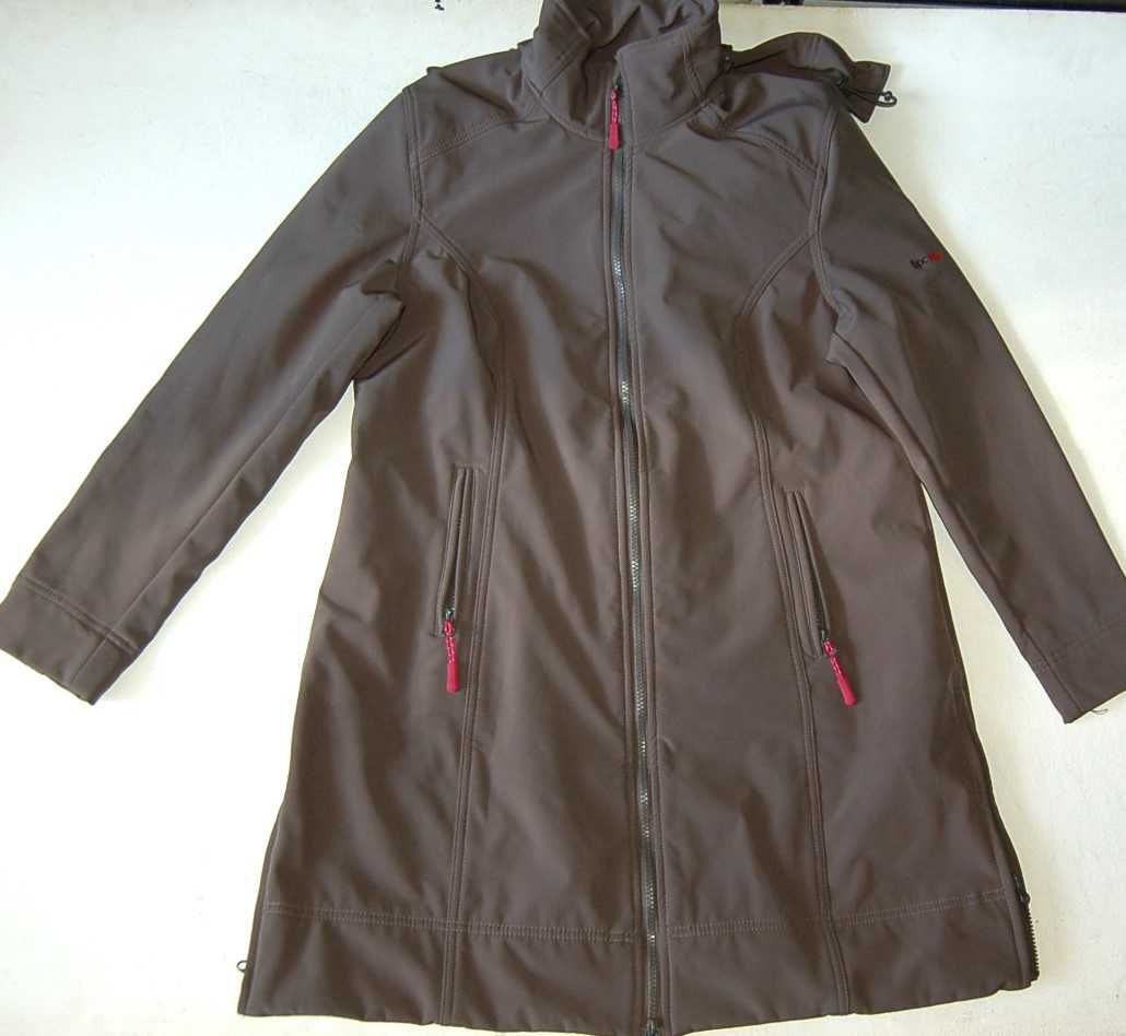BONPRIX 44 kurtka softshell długa jak nowa ocieplana polarkiem