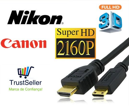 U014 Cabo 1.5 M HDMI - Mini HDMI Ethernet Novo!