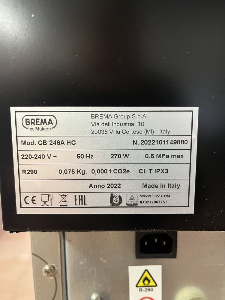 Продам лёдогенератор Brema CB246AHC