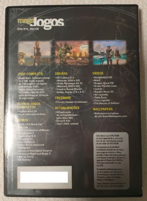 Guild Wars Jogo PC DVD