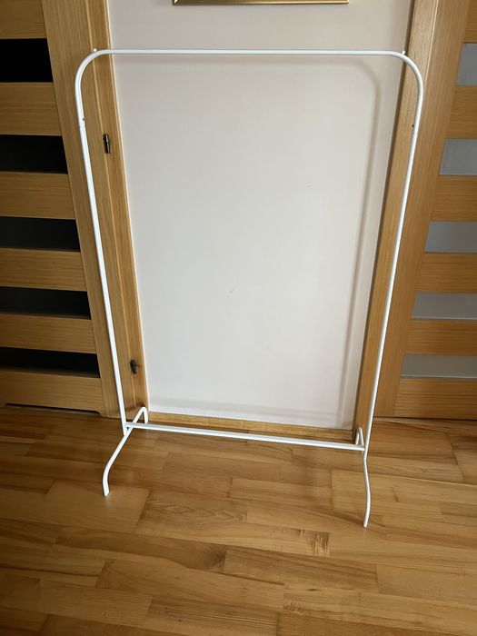 Ikea Biały wieszak Mulig 99x152cm