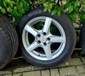 Piękne Aluminiowe Felgi 16 Kenzo 5x110 otw centr 65,1 opony letnie bdb