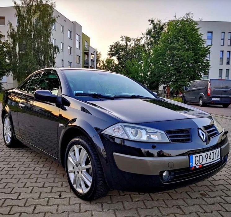 Renault Megane Cabrio czarna skóra, 2.0 I16V 136km, naglosnienie JBL
