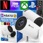 Projektor Smart Mini Android TV WiFi Bluetooth 5.0 HD 720p 4K Ready
