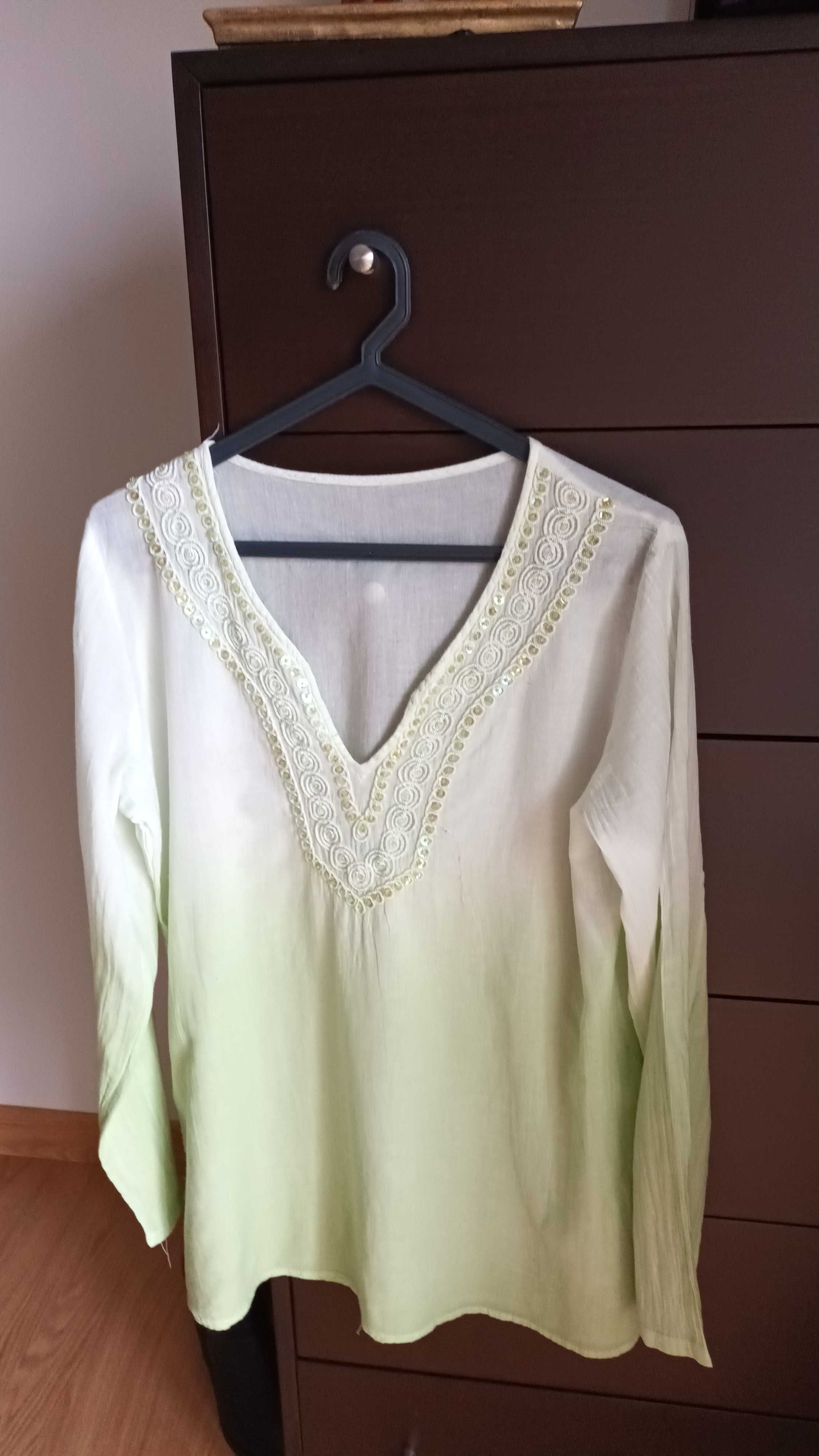 Túnica  em verde