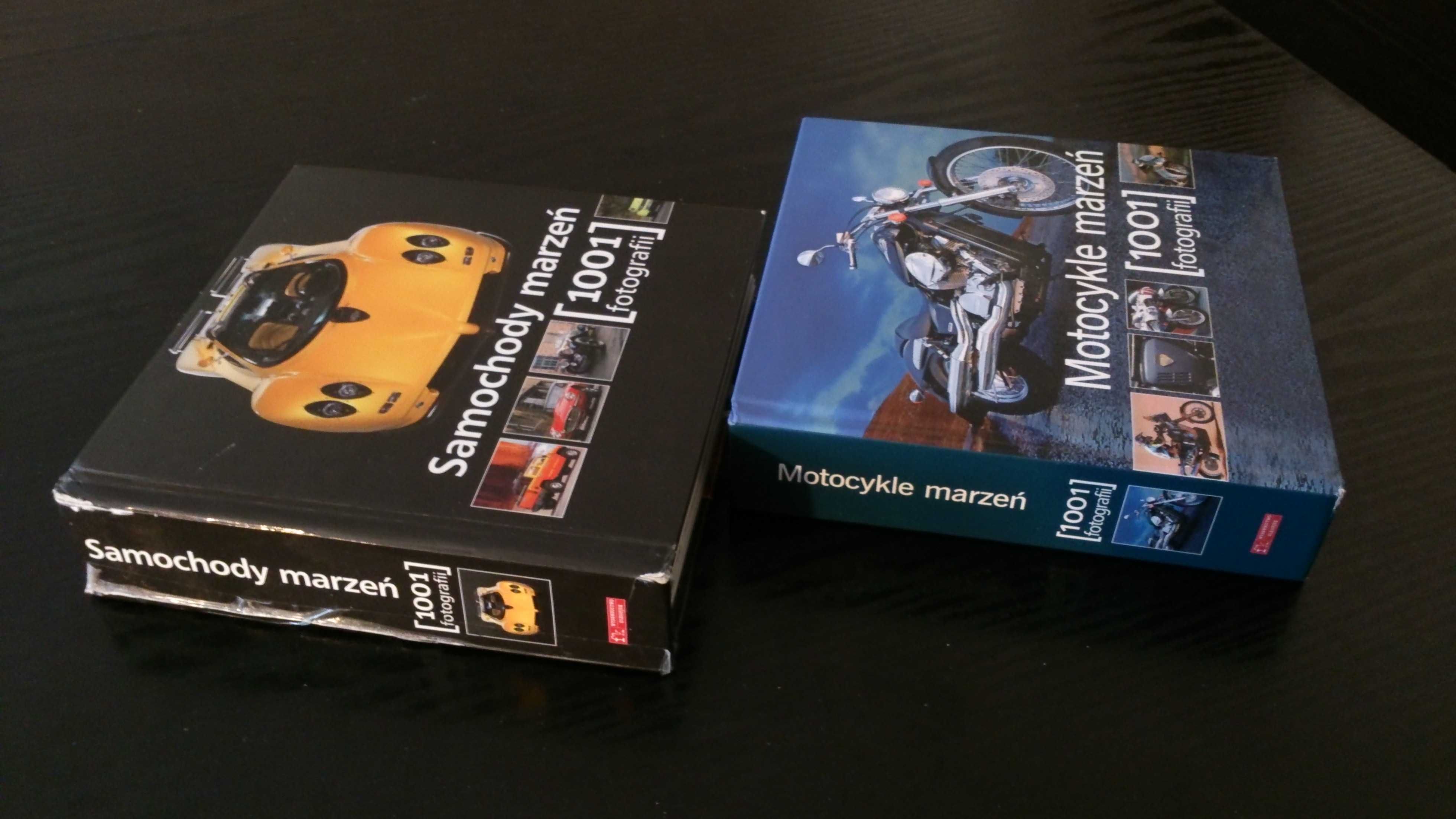 Zestaw książek "Samochody marzeń - Motocykle marzeń 1001 fotografii"