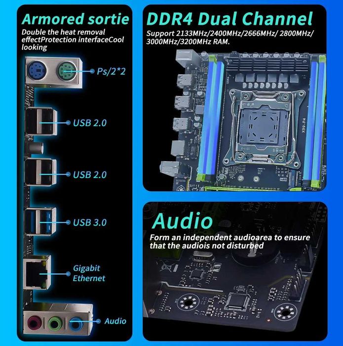 Материнська плата MUCAI X99 P4, LGA 2011-3