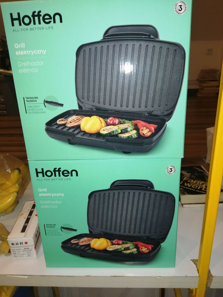 Grill elektryczny toster opiekacz do kanapek hoffen nowy