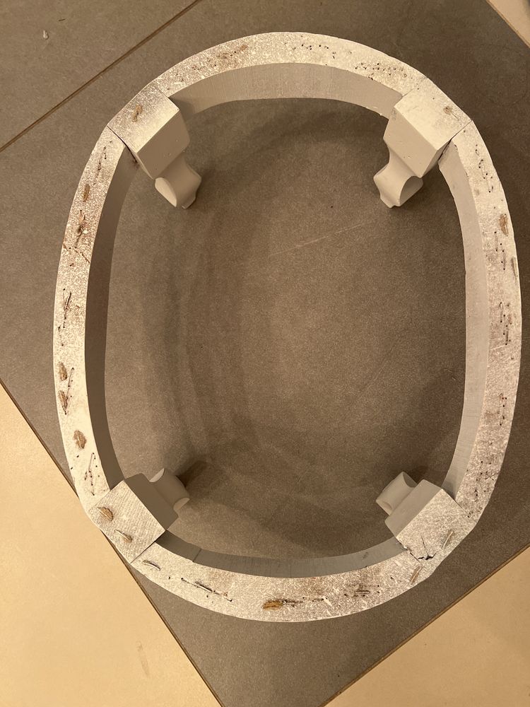 Podnóżek vintage barok rococo ludwik