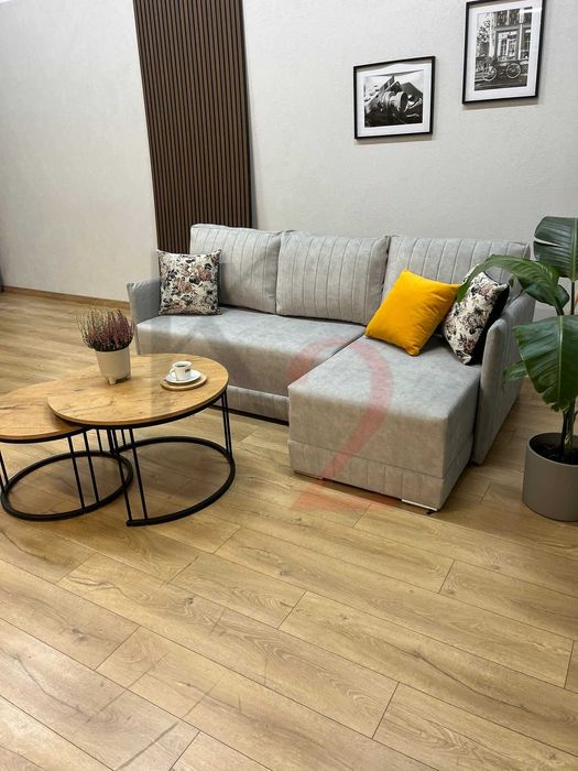 Narożnik Kriss, mały narożnik, sofa, kanapa, rozkładany, gratis