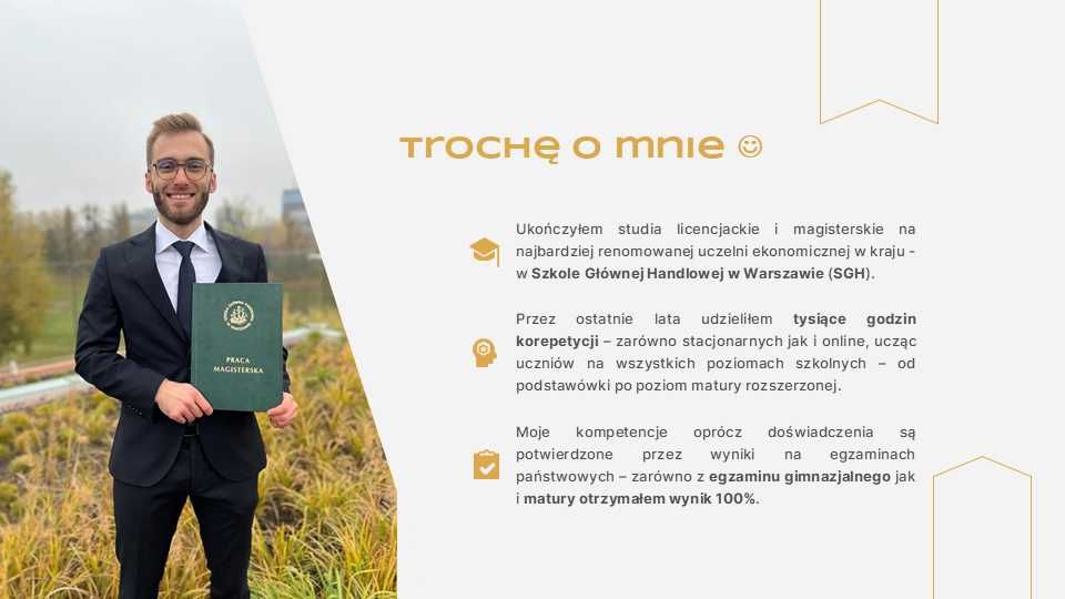 Korepetycje Matematyka: Matura, Egzamin Ósmoklasisty i nie tylko!