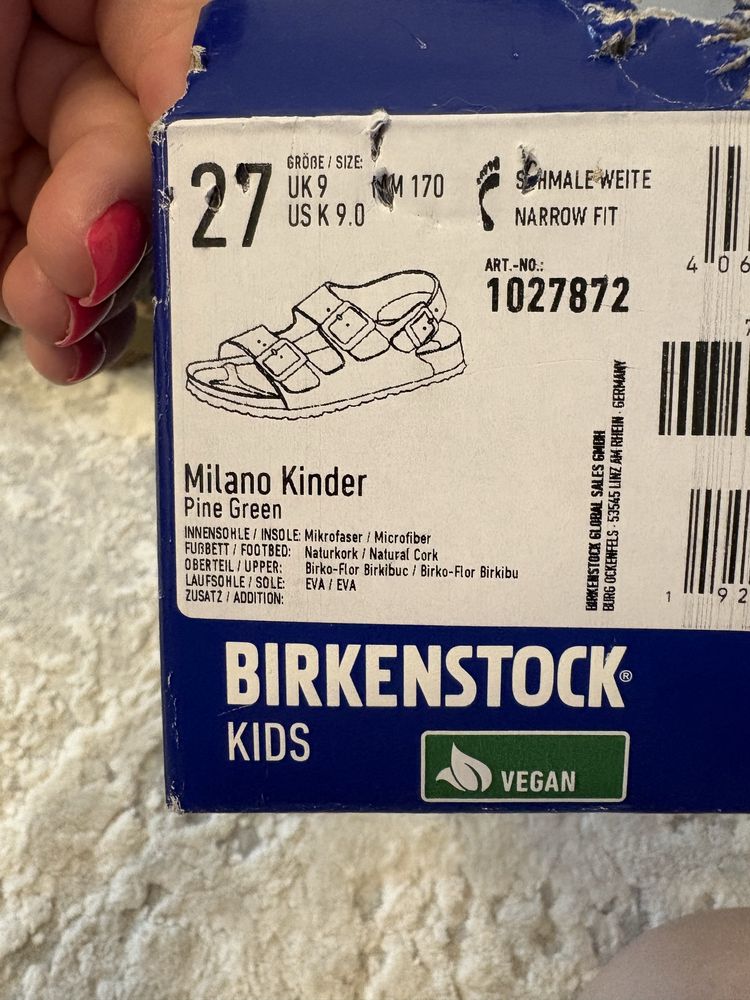 Birkenstock milano 27 р