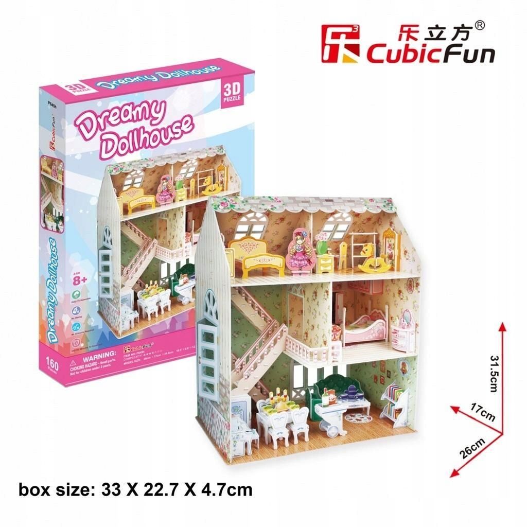 Puzzle 3d Dreamy Domek Dla Lalek, Cubic Fun