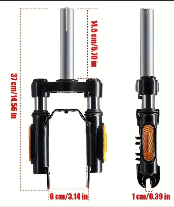 Вилка амортизаційна для електросамоката Xiaomi М365, crosser Е9, kugoo