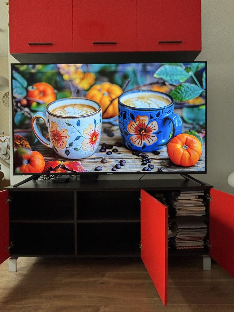 Piekny zestaw- Komoda i szafka BRW reset - Black Red White. Okazja!
