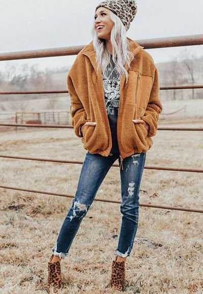 Nowa kurtka sherpa /bluza / polar / płaszcz / r.XL / brąz / !272-XL!