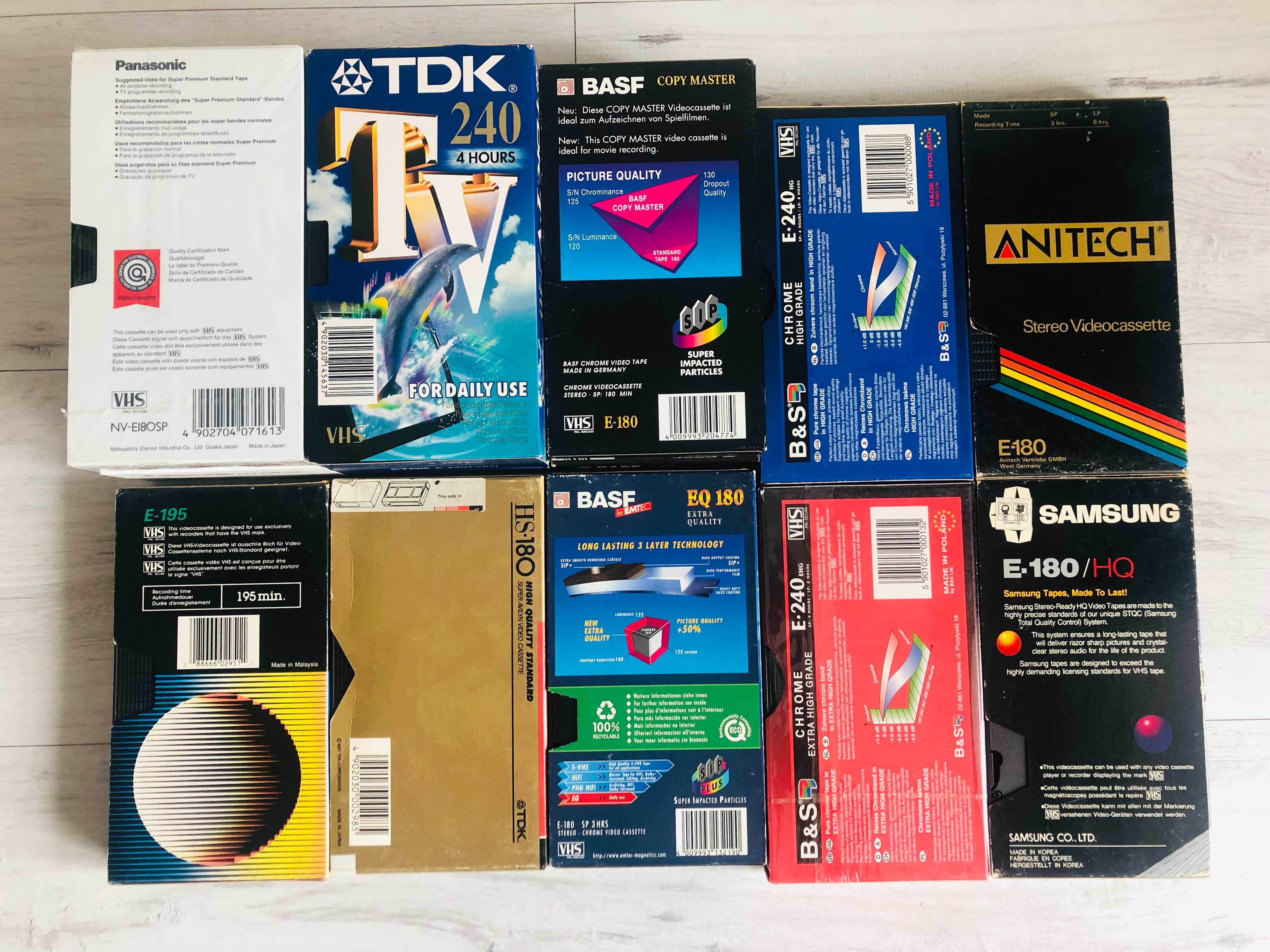 Kaseta video VHS TDK 180 min PRL