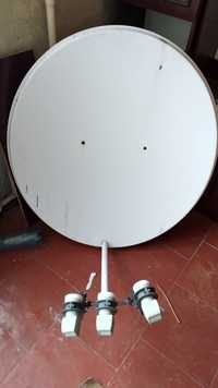 Супутникова антена з кріпленням і тюнером 1000 грн.
