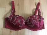 Biustonosz Fauve Fantasie Carlotta 65DD 30DD czerwony half cup Freya