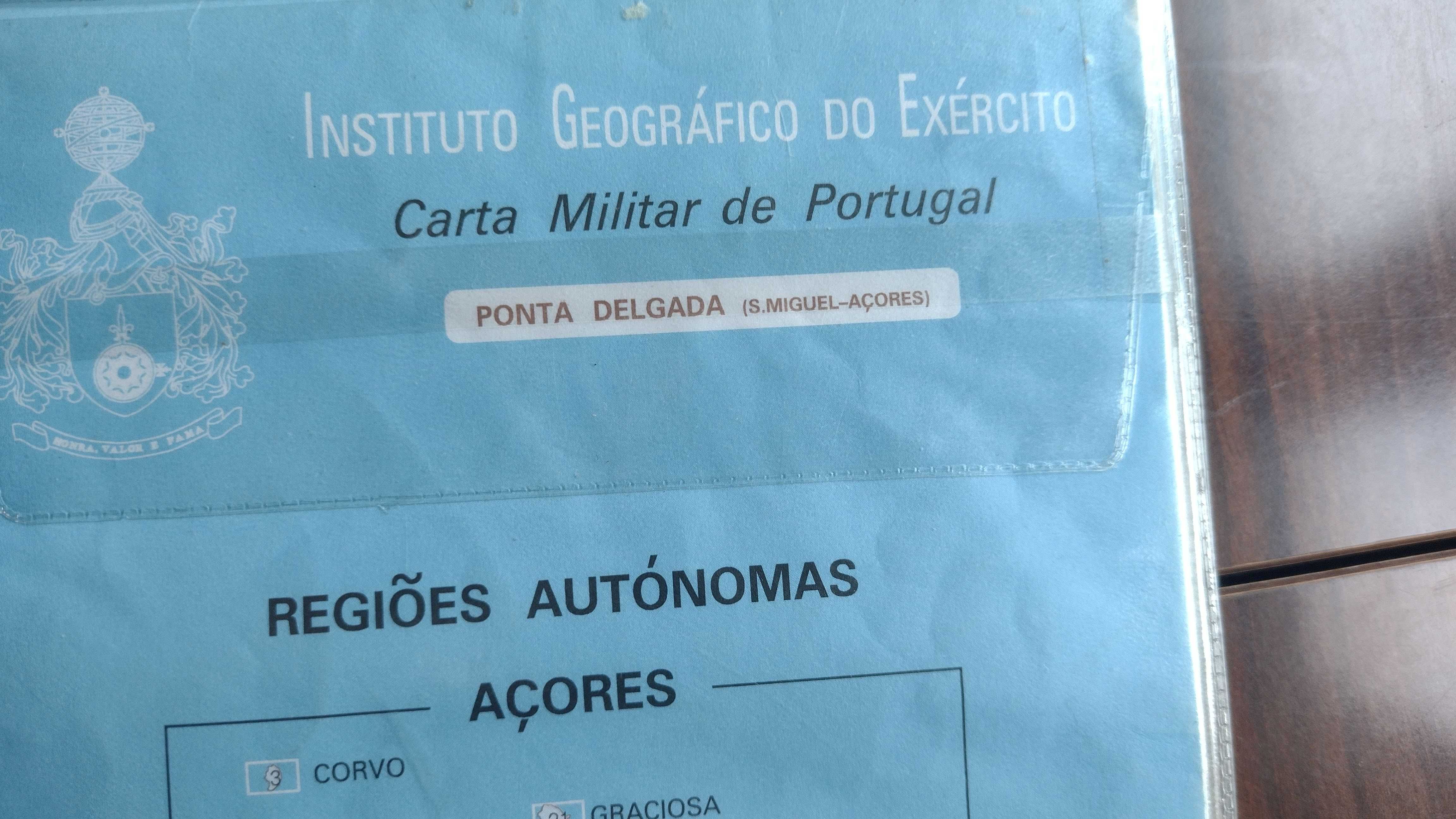 13 Cartas militares IGE, Açores, Ilhas S. Miguel e Terceira, Completas