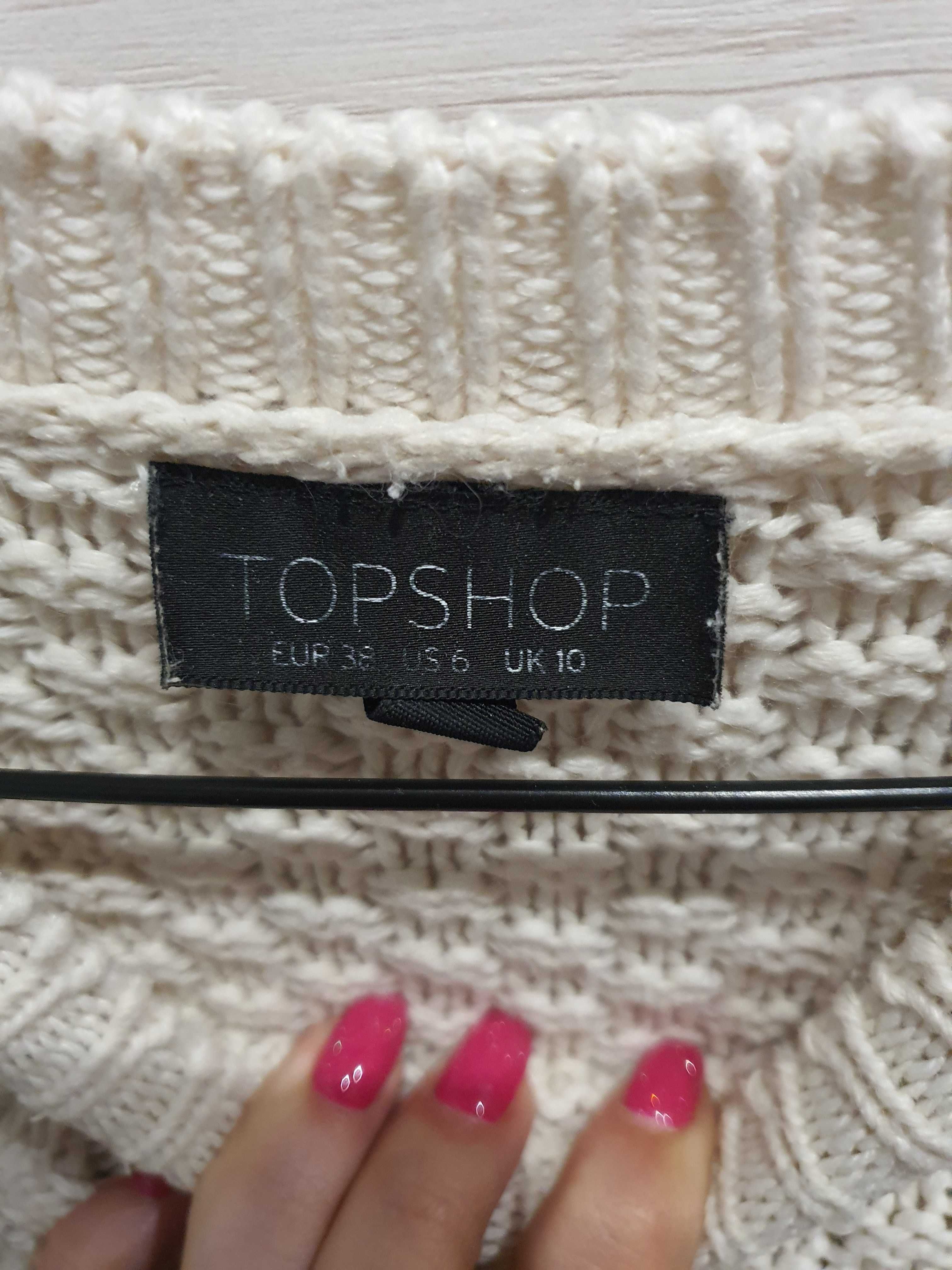 Biały/kremowy sweter firmy Topshop