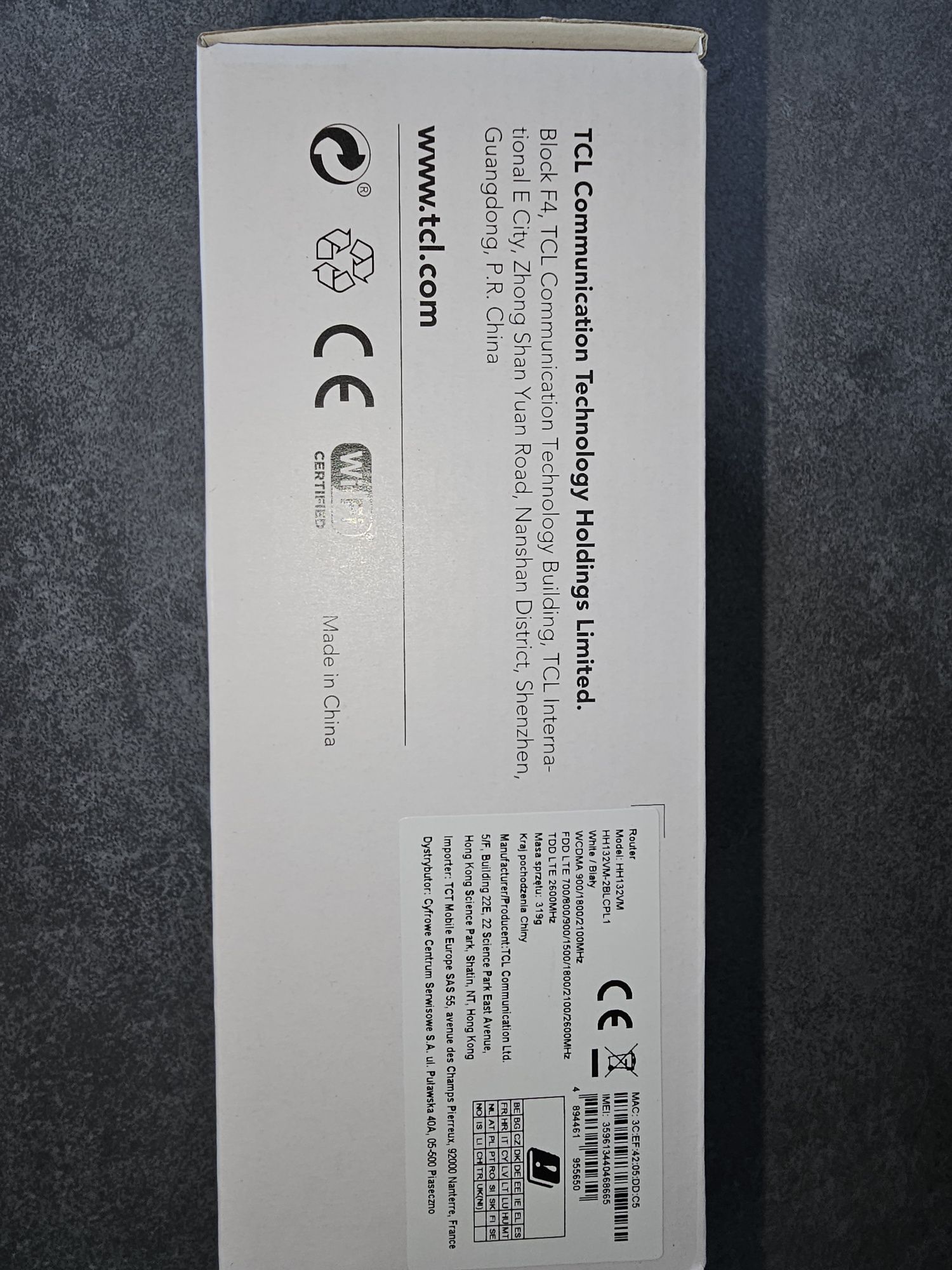 Router TCL Linkhub LTE CAT13 Home Station HH132 - NOWY!!!