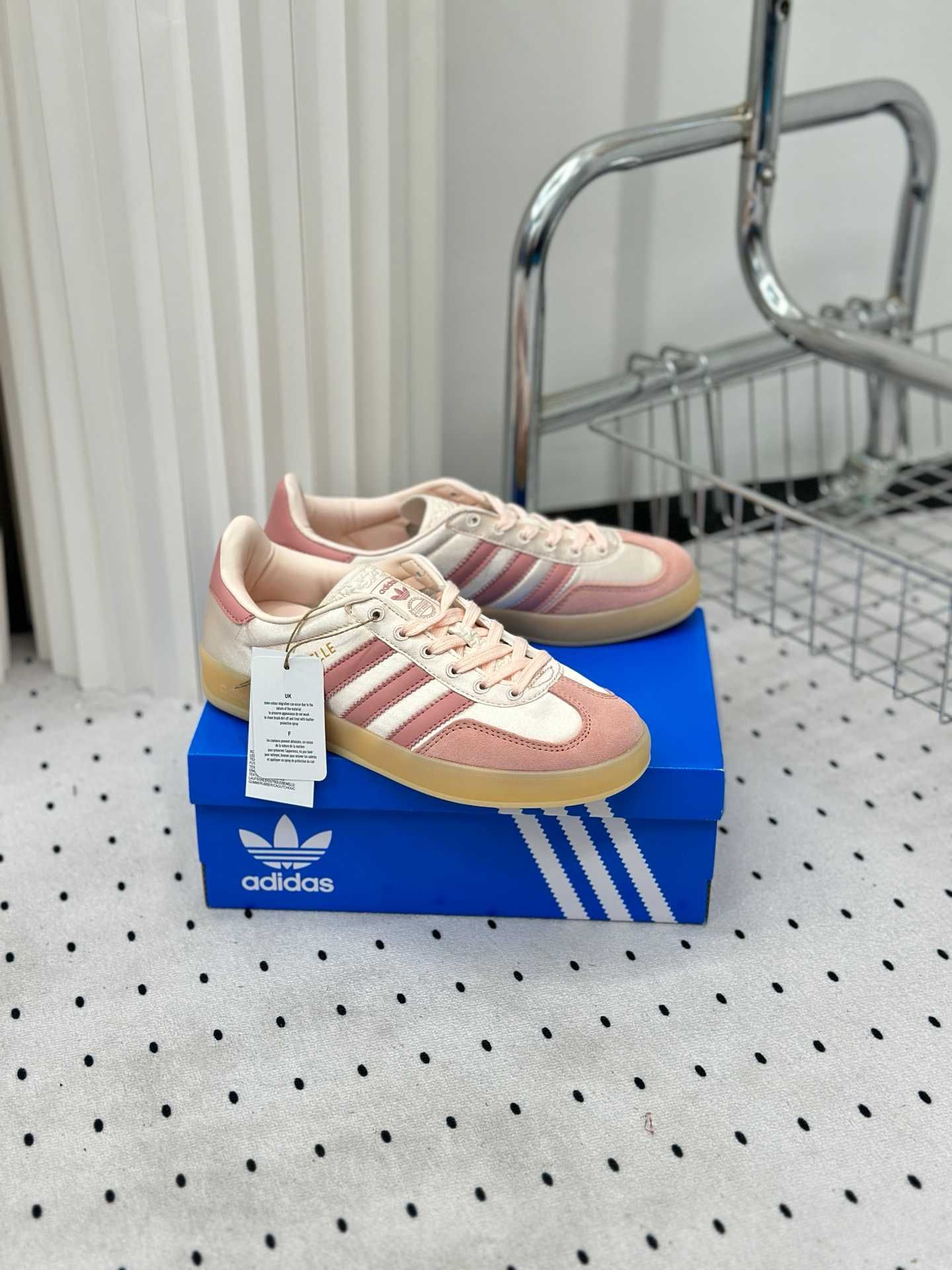 Nowy*adidasdamskie_Gazelle_Indoor_Pink UnisexTrampk39