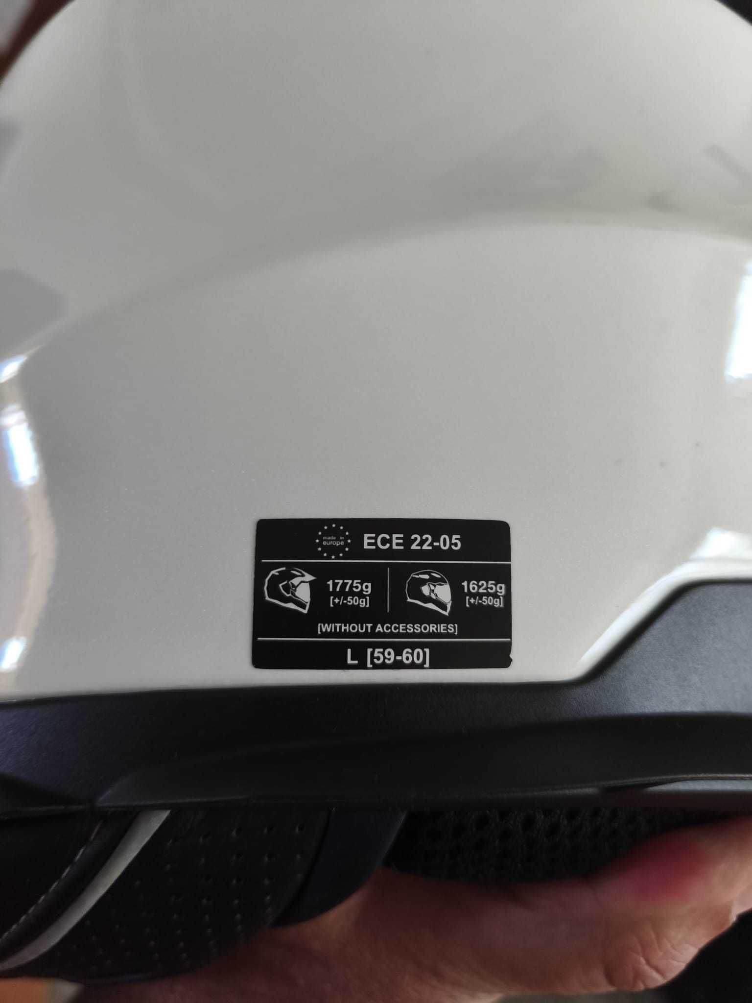capacete mota Nexx Wed 2 branco tamanho L, optimo estado