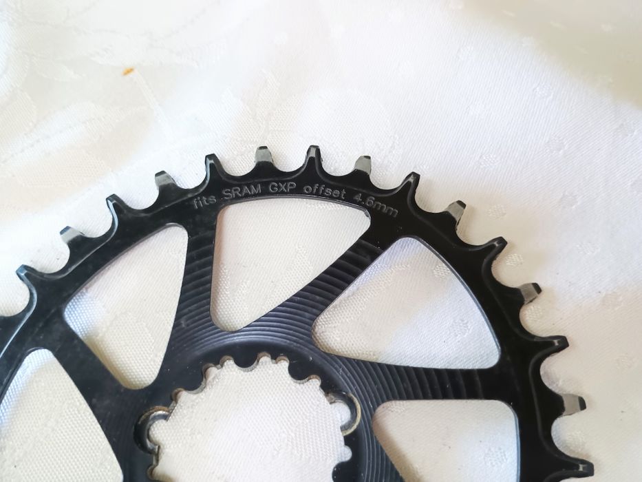 Zębatka Garbaruk 34T Oval DM Sram GXP Offset 4,6mm blat tarcza