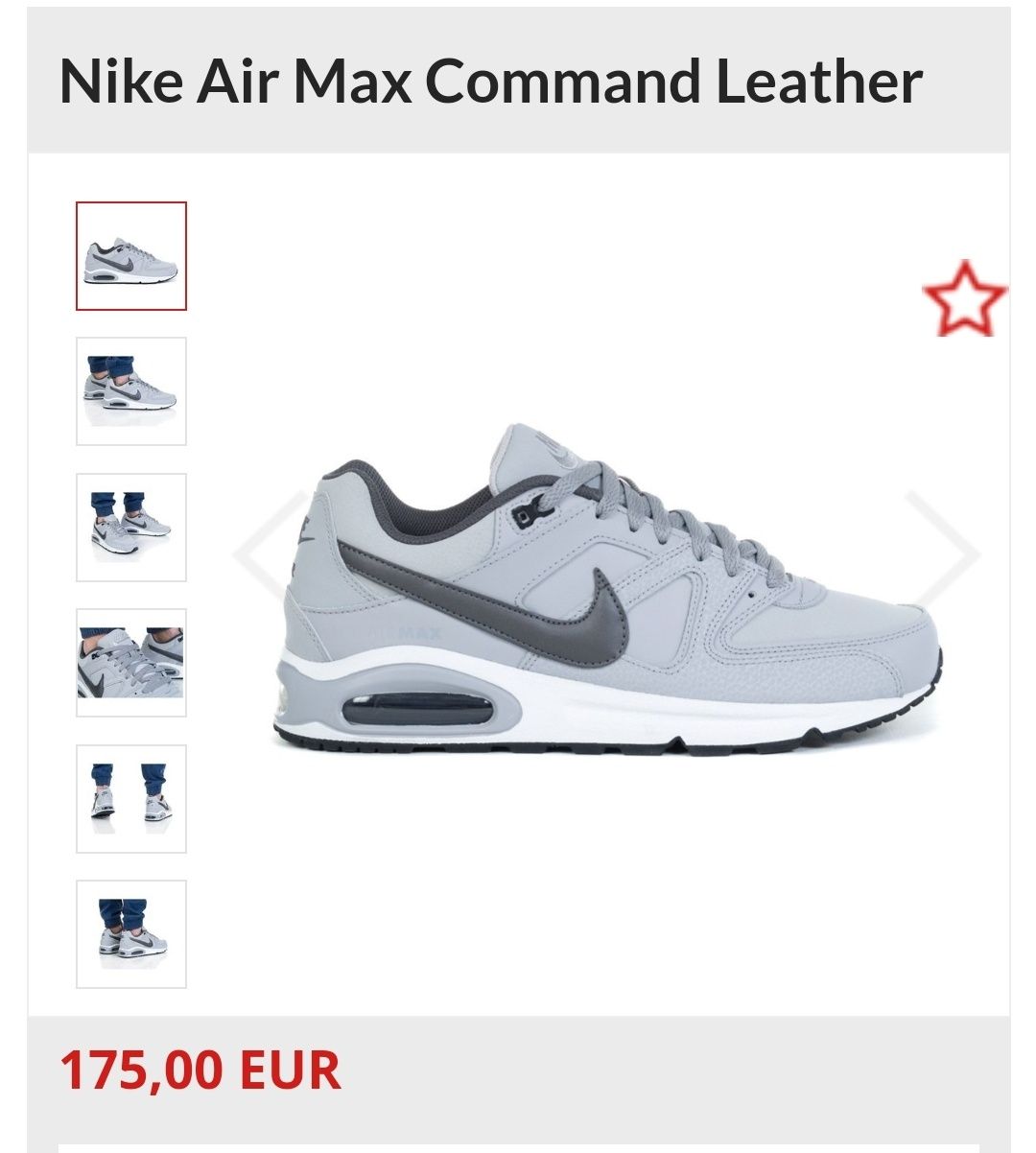 ‼️Кросівки кроссовки Nike Air Max Command 90 95 97 45р 46р Оригинал