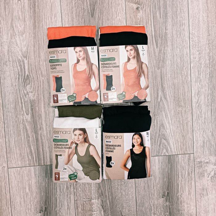 Женская майка Esmara в рубчик, 2 шт ,  размер M L