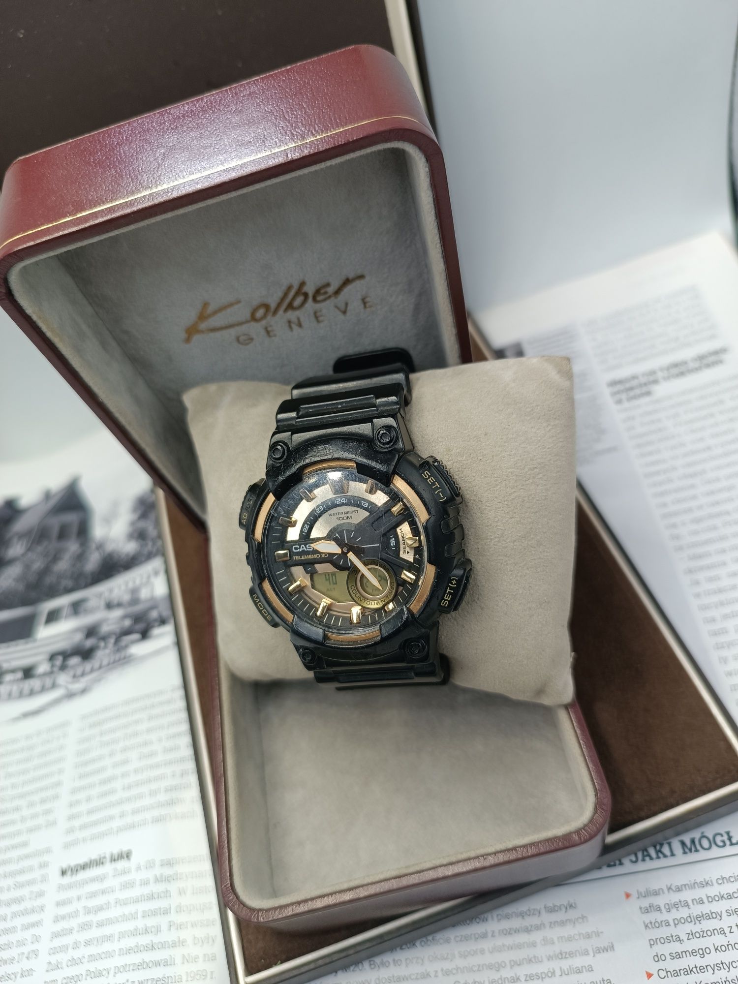 Zegarek casio telememo 30 aeq110