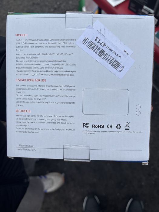 Zewnętrzny napęd optyczny USB 3.0 (Pop-Up Mobile External Drive)